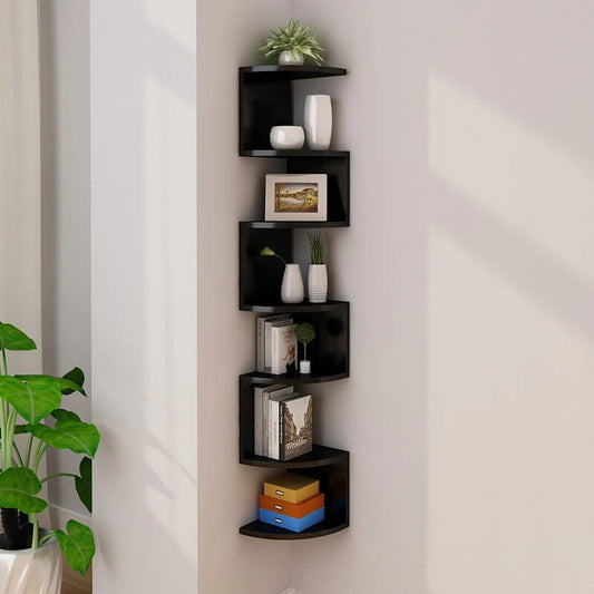 Modern Wall-Mounted Corner Shelf – 7 Tier