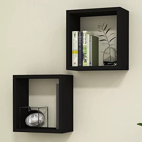 Minimalist L-Shaped Wall Shelves – Modern Floating Corner Racks (Set of 04 )